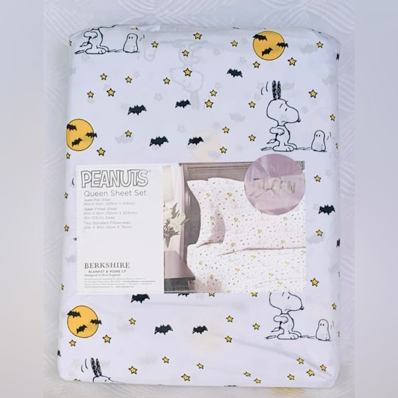 Peanuts Snoopy Halloween Ghosts Sheet Set - Queen - Picture 2 of 5